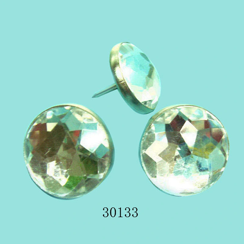 Wholesales Decorative Crystal Furniture Sofa Nail with Star Surface