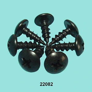 Black assembly wall mounting screws and fittings for furniture