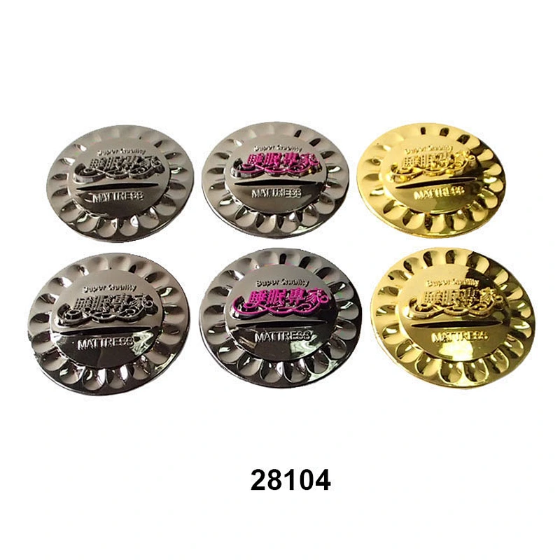 Black Nickel Plated Plastic Air Hole Cover for Mattress
