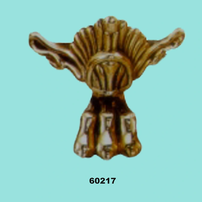 Factory supply 61*55mm Antique brass sofa furniture leg