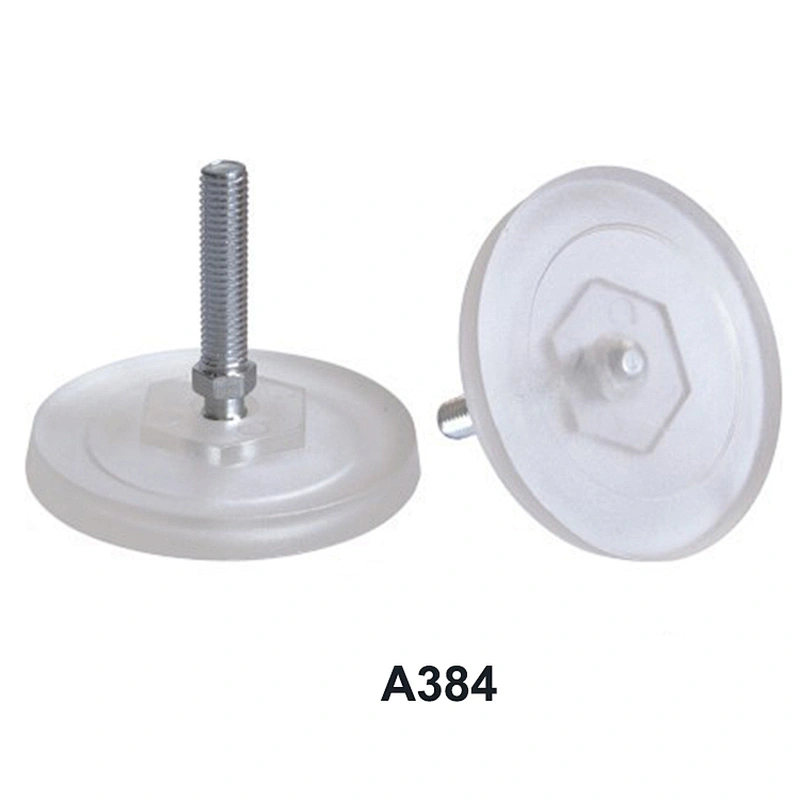 M8 Transparent PC adjustable cabinet leveling feet