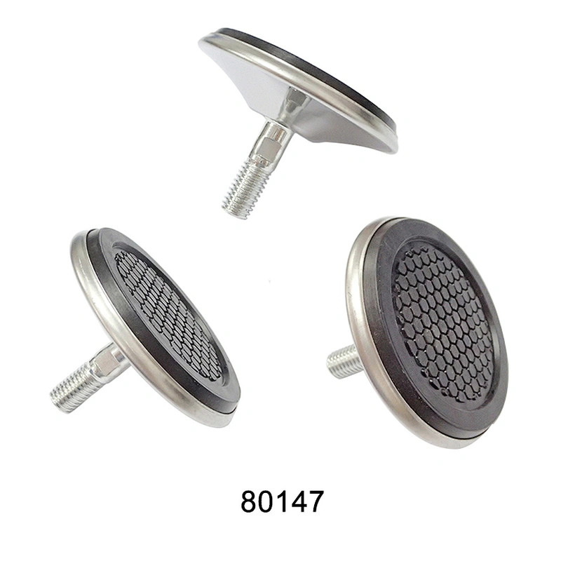 M10 Chrome Plated Furniture Iron Adjustable Feet For Sofa and Chair 80147