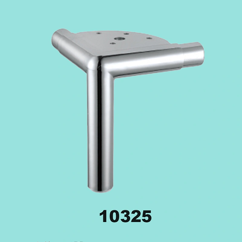 No.10325 right angle circular tube trigeminal metal Furniture Legs