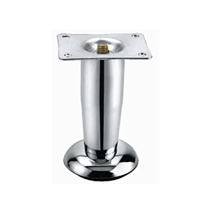 Shiny silver rubber cups metal furniture legs for benches