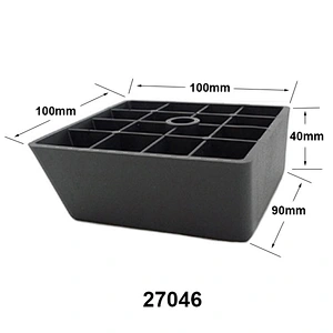 Kitchen accessories bevel Square plastic Sofa Leg for cabinet furniture