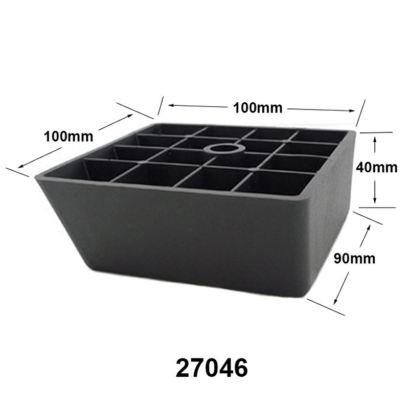 Kitchen accessories bevel Square plastic Sofa Leg for cabinet furniture