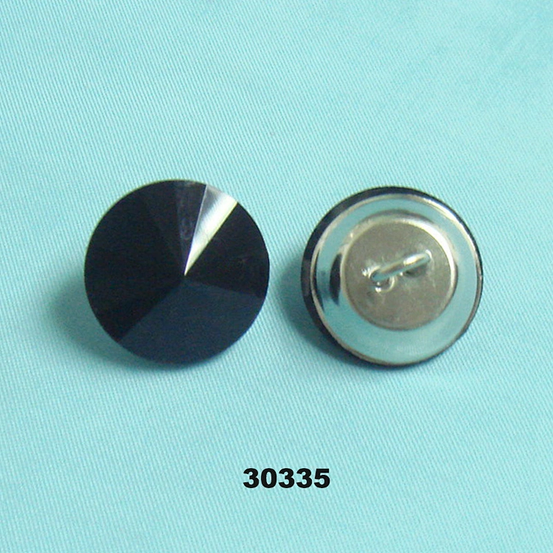 Upholstery Black Crystal Buttons For Sofa