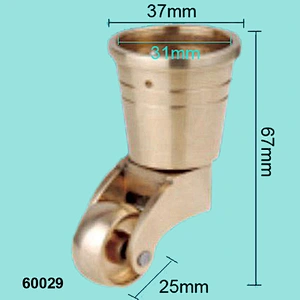 Brass Piano Wheel, Caster Wheel In Furniture, Brass Caster Wheel QW60029