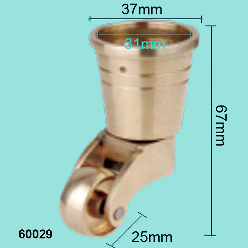 Brass Piano Wheel, Caster Wheel In Furniture, Brass Caster Wheel QW60029