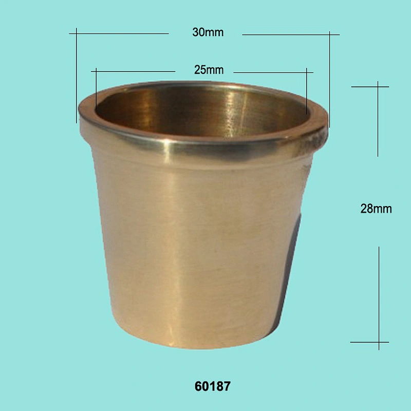 Wholesale small round brass chair caster cups