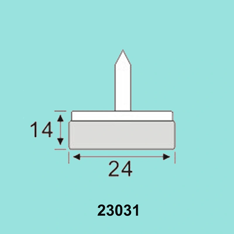 Plastic furniture Adjustable Feet with glide foot nails