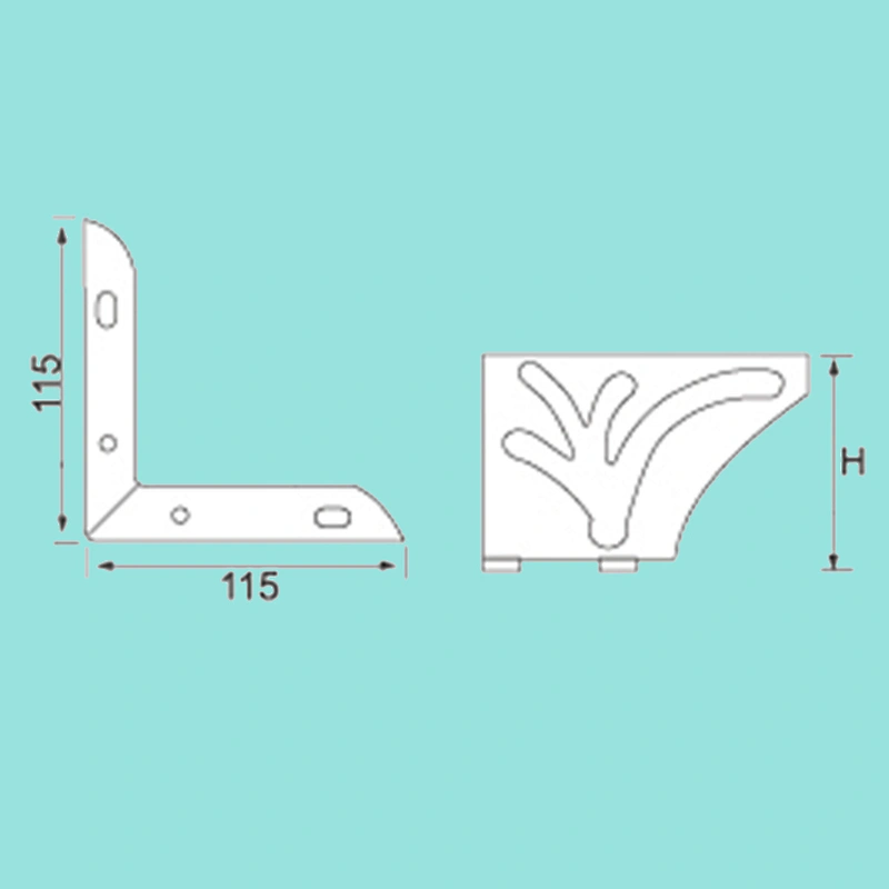 Decorative pattern furniture legs,two-in-one Metal sofa feet