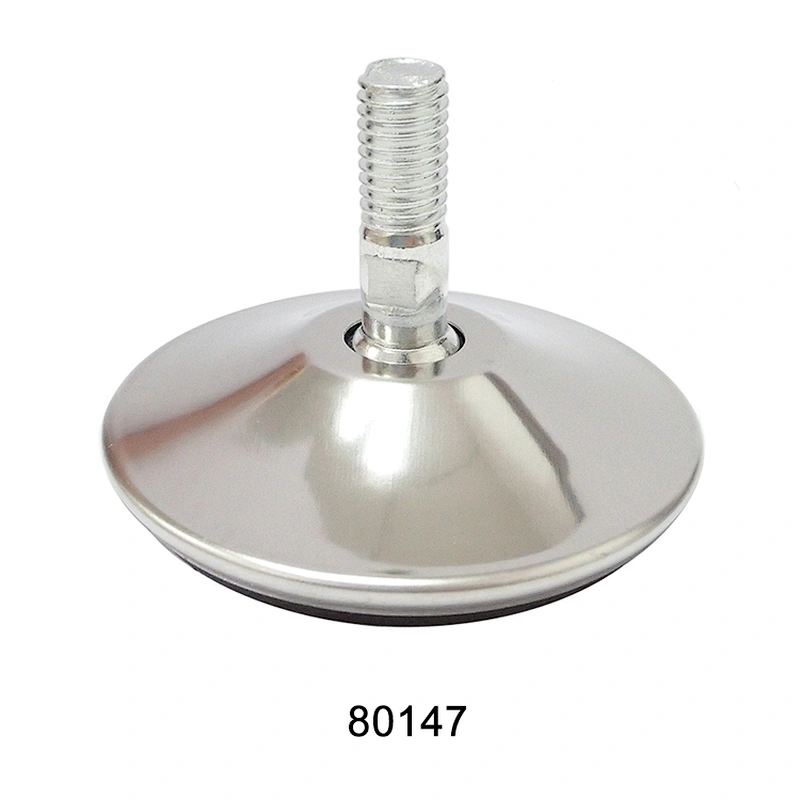 M10 Chrome Plated Furniture Iron Adjustable Feet For Sofa and Chair 80147