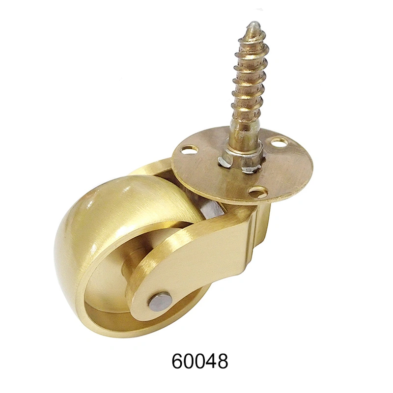Furniture screw type Brass Caster Wheel for suitcase 60048