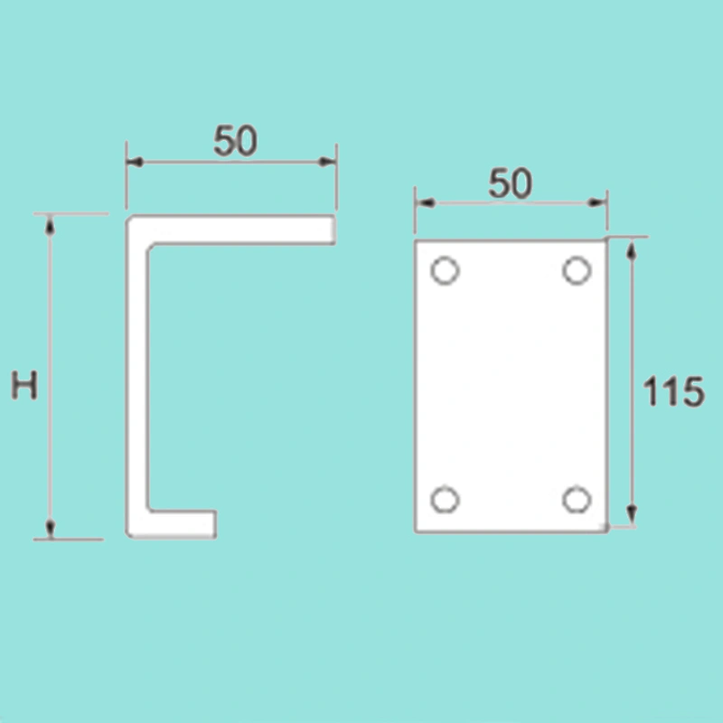 Decorative U shaped Metal Furniture Legs