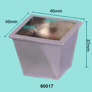 Brass square Cup, Brass Furniture Caster Cups, Cup fo Furniture Leg QW60017