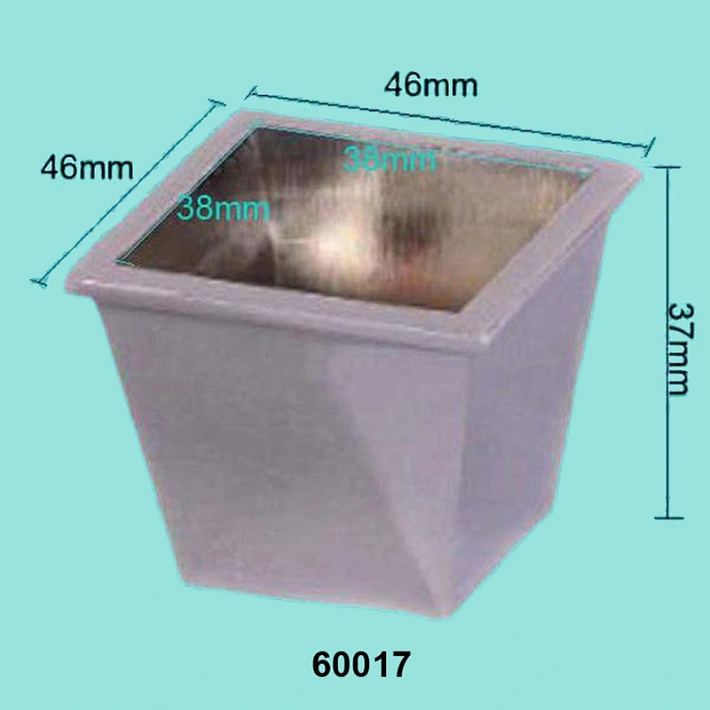 Brass square Cup, Brass Furniture Caster Cups, Cup fo Furniture Leg QW60017
