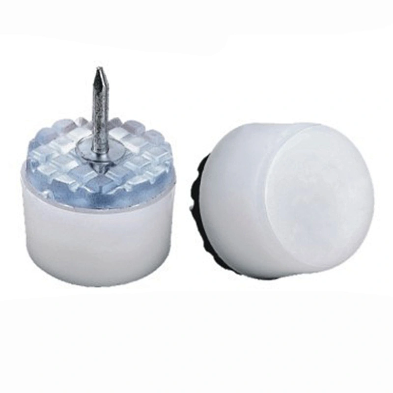 Plastic furniture nail glides with nail inside pads No.23035