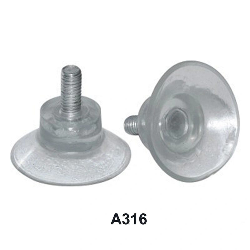 Clear plastic furniture protector threaded rubber feet