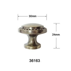 Zinc Alloy Single Hole Round Kitchen Cabinet Knobs and pulls 36163