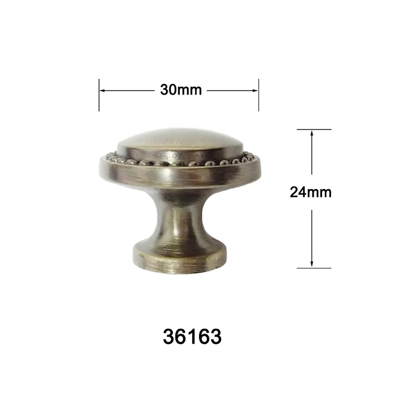 Zinc Alloy Single Hole Round Kitchen Cabinet Knobs and pulls 36163