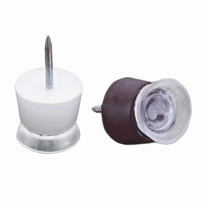 Circle furniture nail on glides with sucker