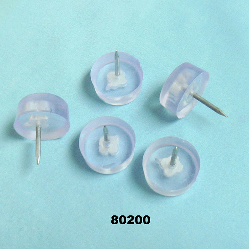 PVC tack glides,chair leg plastic glides