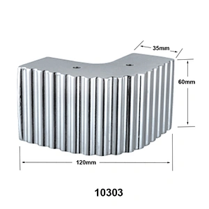 H60mm Contemporary metal furniture legs Iron striped Sofa Leg