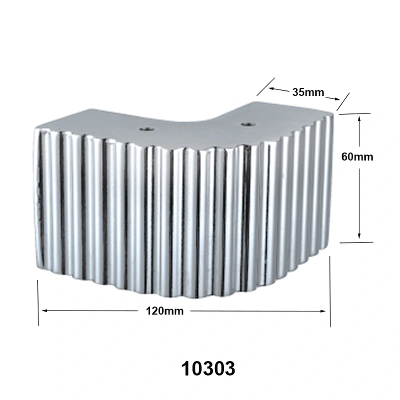 H60mm Contemporary metal furniture legs Iron striped Sofa Leg