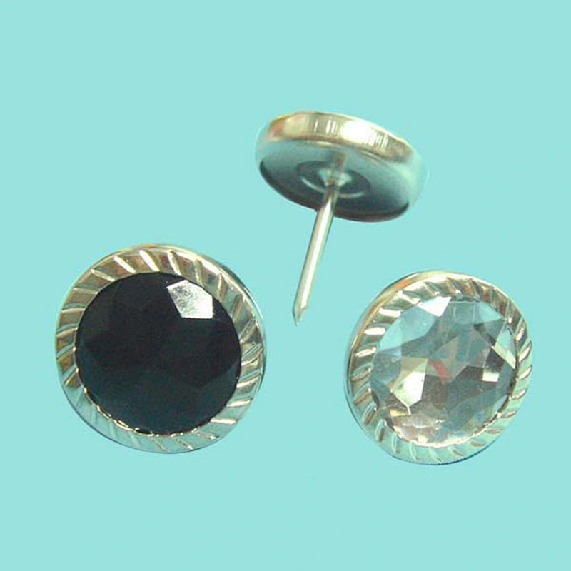 Crystal upholstery tacks