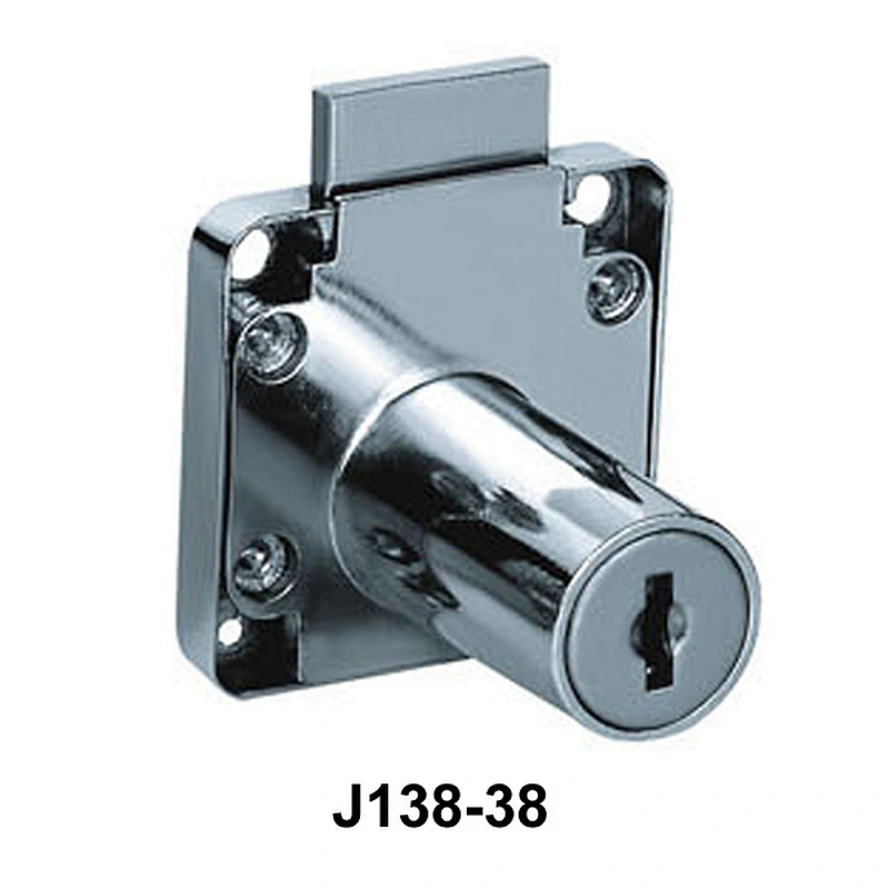 D19x38mm Zinc Alloy Drawer Lock with Long Latch