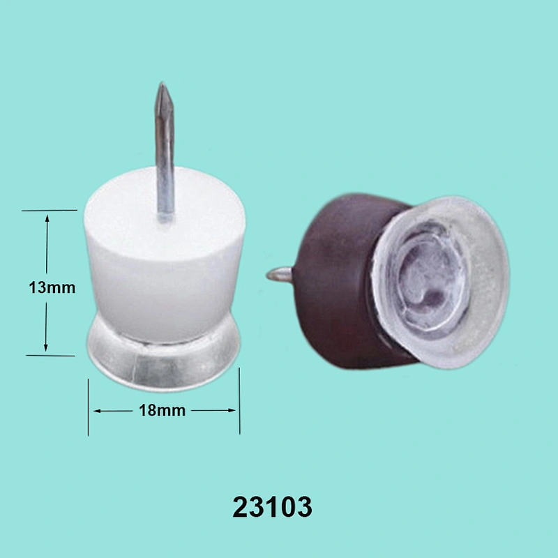 Circle furniture nail on glides with sucker