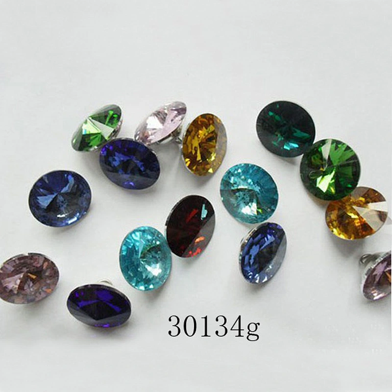 favorable price crystal button upholstery tacks with nail for furniture
