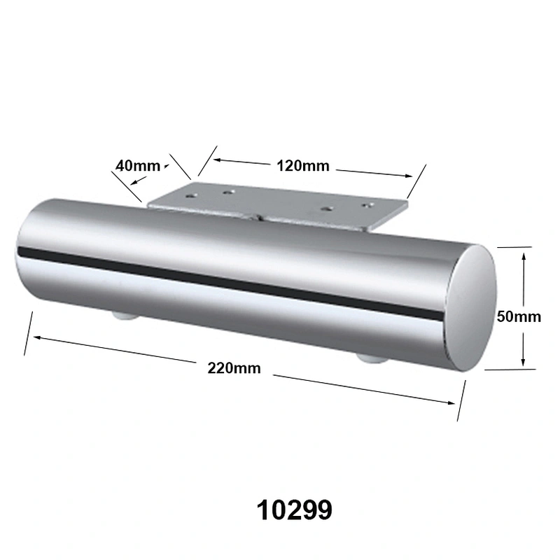 Circular tube Sealing pipe Chrome Furniture Metal Sofa Leg