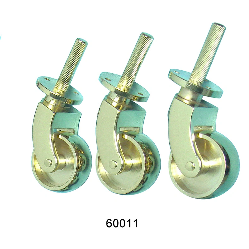 Top Quality Hottest Furniture Caster Wheel Golden Brass Casters 60011
