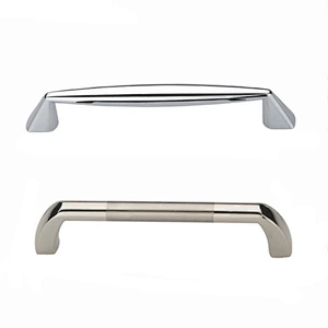 Chrome plated Zinc alloy modern furniture cabinet handles