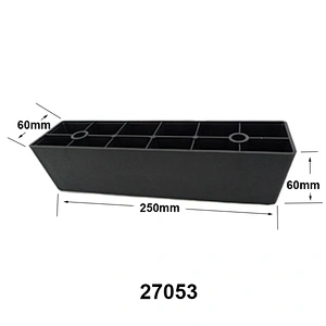 Rectangle furniture leg protectors plastic office chair legs