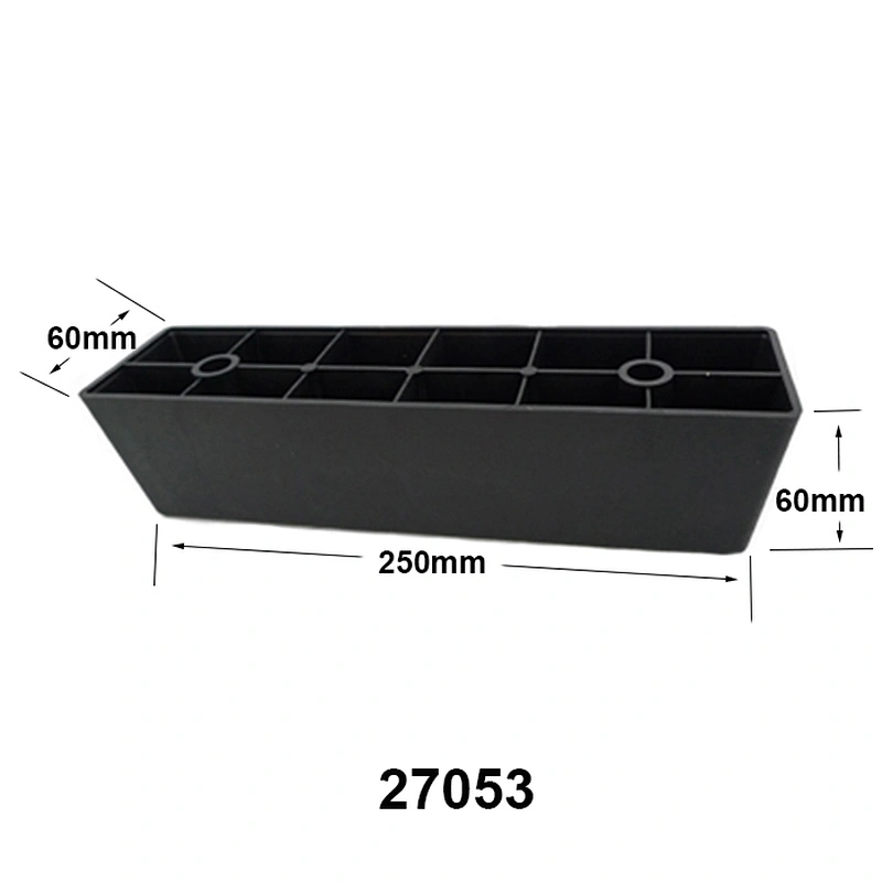 Rectangle furniture leg protectors plastic office chair legs