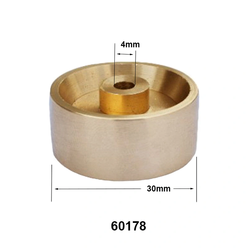 Round single brass wheel for caster parts furniture accessories
