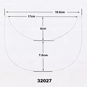 Transparent PU material plastic insert brim sun visor for hats