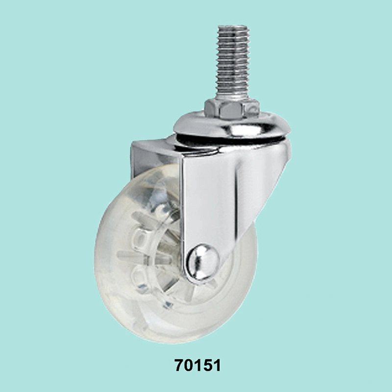 High Quality Threaded Plastic Swivel Caster with Screw for Furniture