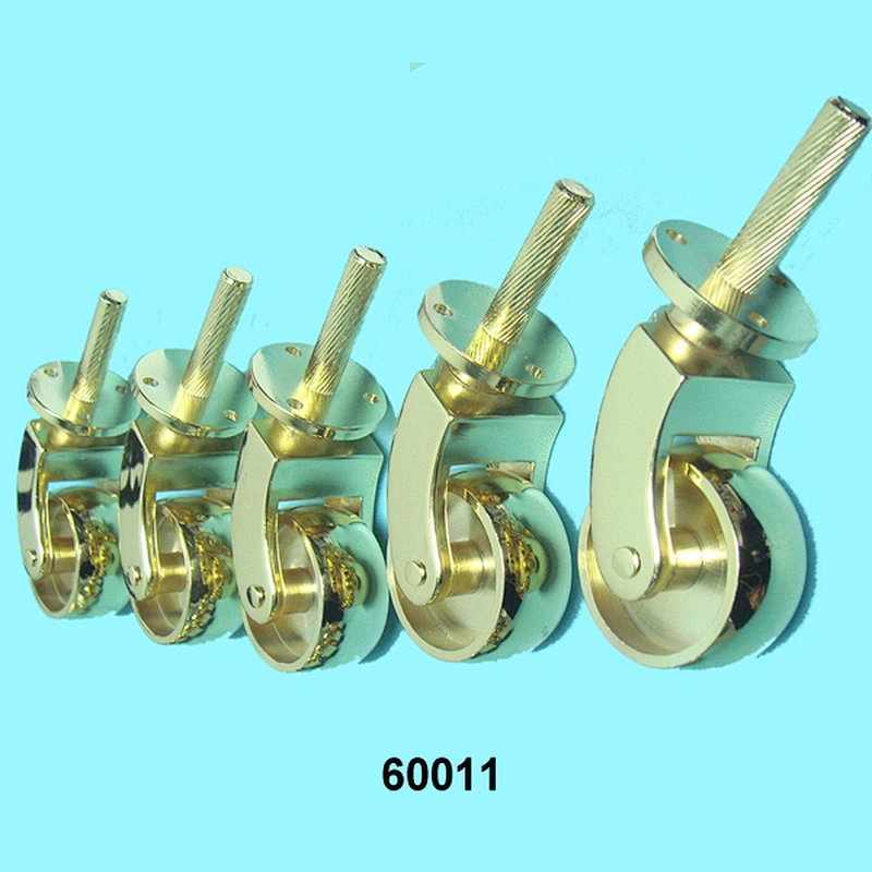 Top Quality Hottest Furniture Caster Wheel Golden Brass Casters 60011