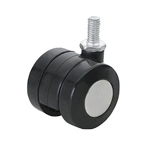 Threaded furniture plastic wheels for office chairs