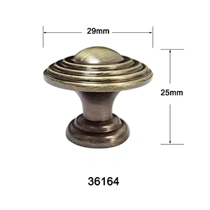 Matte Bronze Zinc Alloy drawer knobs handles 36164