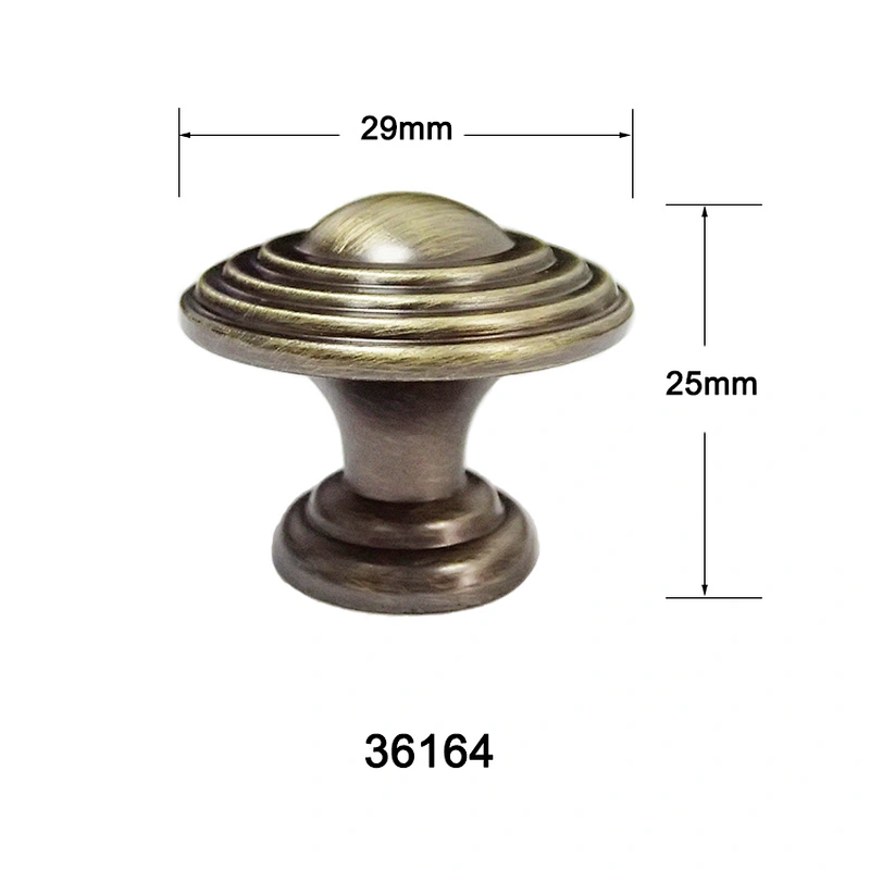 Matte Bronze Zinc Alloy drawer knobs handles 36164
