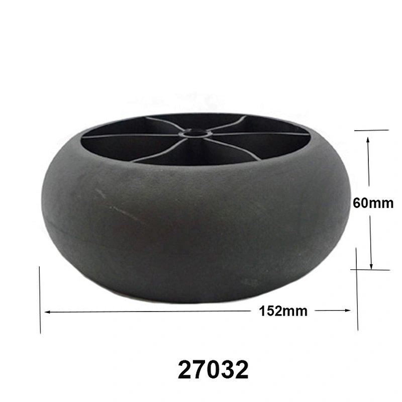 Spheroidal black plastic table furniture legs cabinet feets