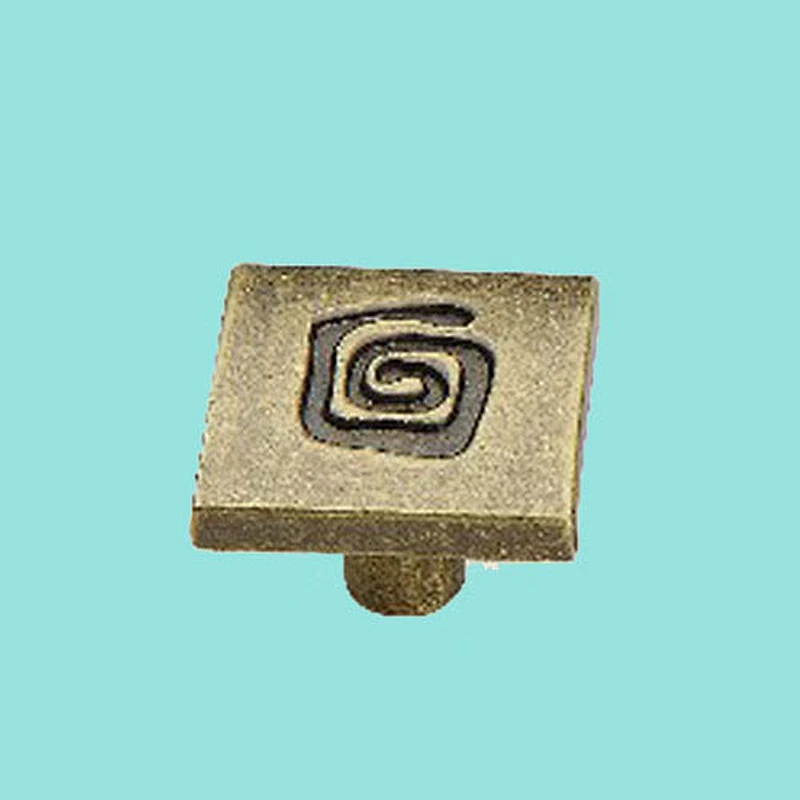 square zinc alloy cabinet drawer dresser handle with high quality and reasonable price (36147)