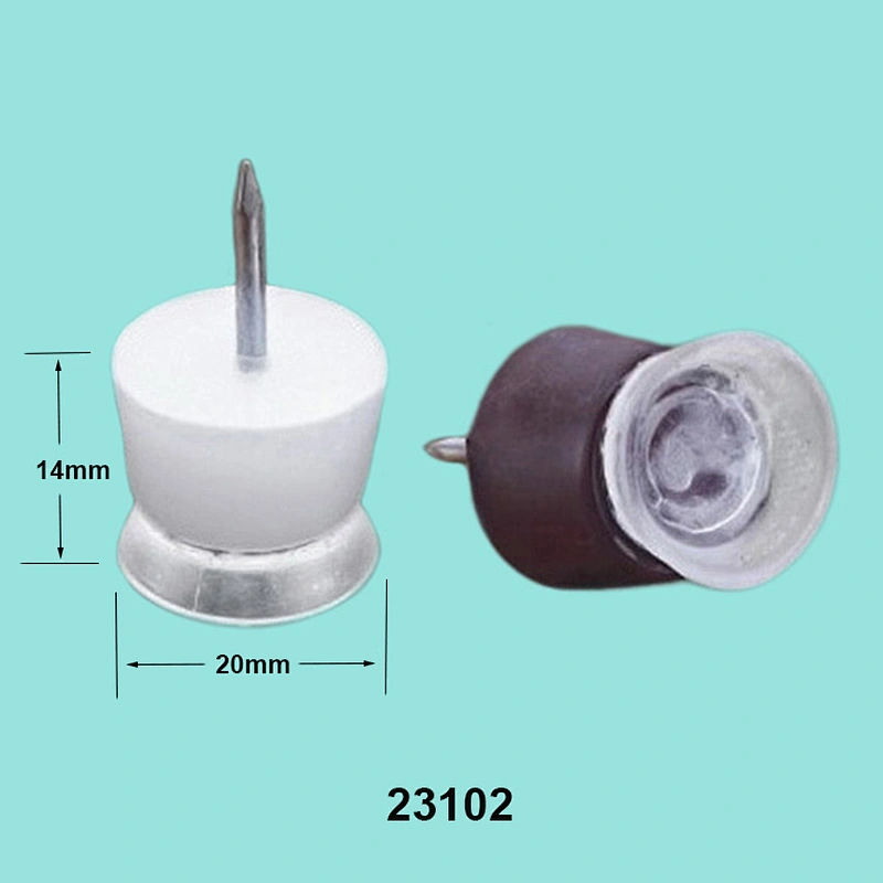Circle furniture nail on glides with sucker