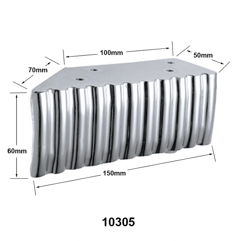 H60mm Contemporary metal furniture legs Iron striped Sofa Leg