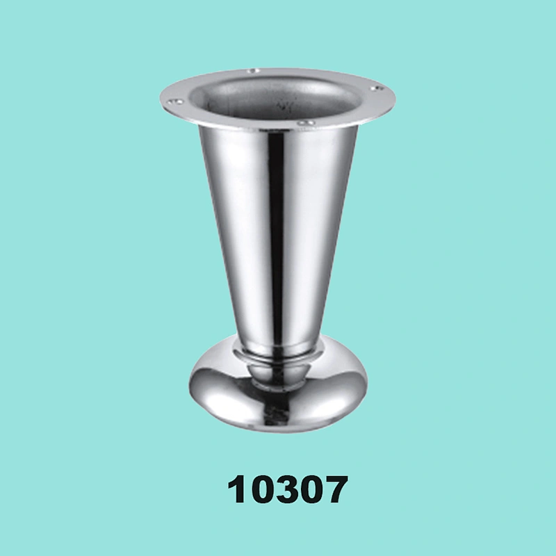 Unique design cone furniture leg with Plate shaped base